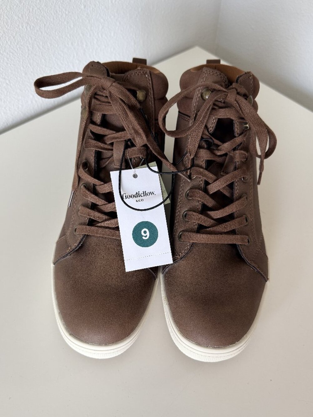 New Goodfellow & Co Men’s Drew Sneaker Boots Brown - Size 9